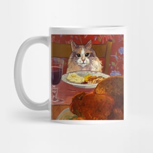 Romantic Dinner with my cat Mug